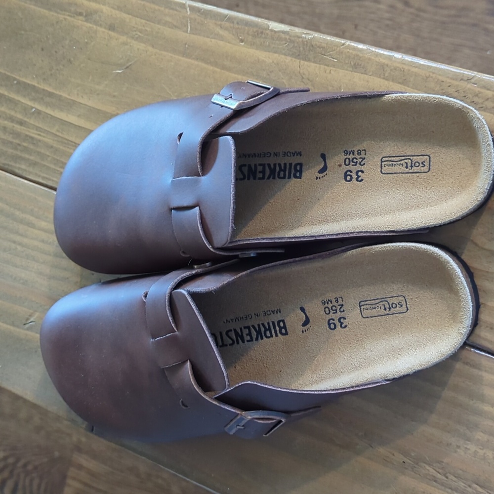 Birkenstock Dark Brown Slip-On Clogs